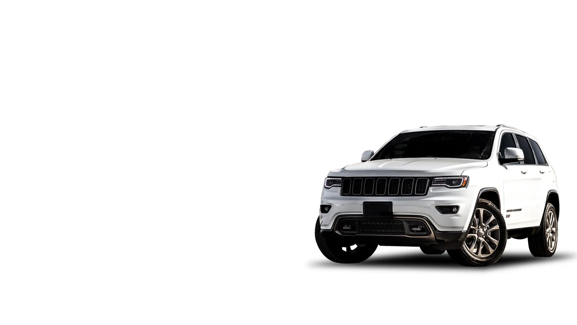 White Jeep Grand Cherokee